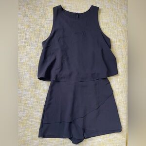 NWOT Black Sleeveless Romper